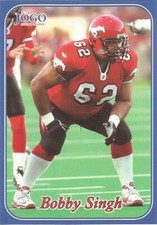 2003 JOGO CFL BOBBY SINGH CALGARY STAMPEDERS #174 (PORTLAND STATE VIKINGS)
