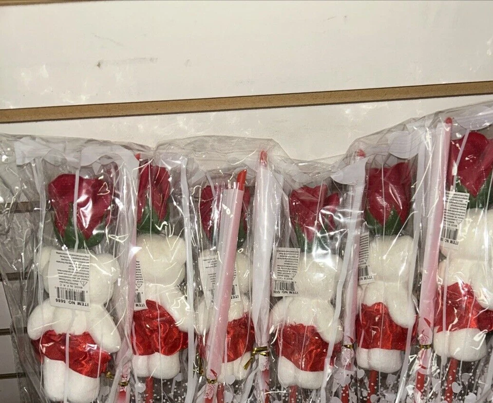 12 piezas Oso de peluche rosa boda San Valentín novia regalos de cumpleaños con te amo Foto 3 de 3