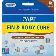 API Fin & Body Cure 10 Packets Treats Freshwater Fish Bacterial Disease