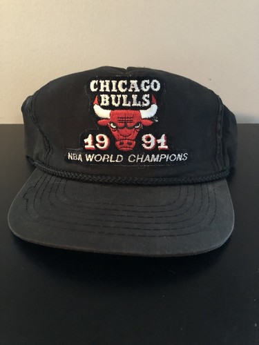 Vintage Chicago Bulls 1991 NBA World Championship Snapback Hat - Picture 2 of 4