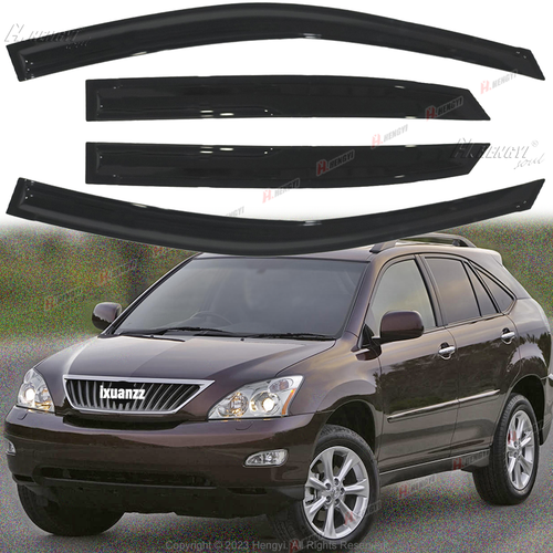 For Lexus RX330 RX350 RX400h 20042009 Window Visors Deflectors Black