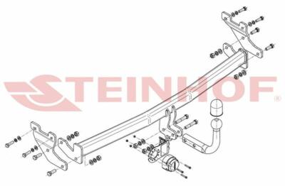 Steinhof Towbar (Fixed With 2 Bolts) For Hyundai I20 Active, 2015 - View #12