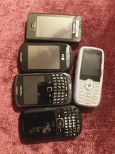 Lot Of 5 Mixed Untested, Phones , Blackberry, LG, Samsung Untested For Parts