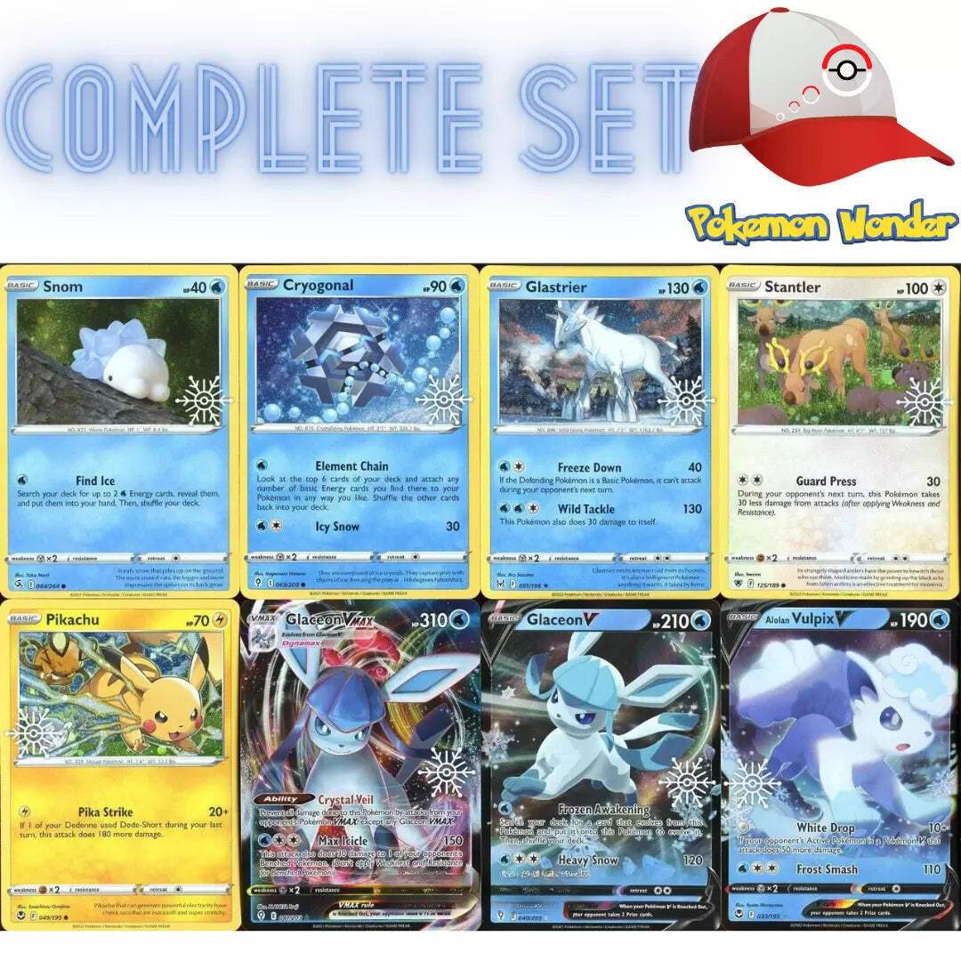 THE POKEMON WEEKLY Winter1・2 COMPLETE SEALED 8 Card Set - 2023 Holiday Calendar Snowflake