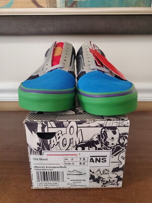 Vans Avengers Old Skool Hulk Captain America Thor Iron Man  display picture 1