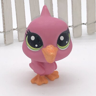 Littlest Pet Shop LPS Bird 2-S11 Pelican Pink Glitter