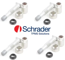 x4 Set TPMS Wheel Valve Stems for Mercedes Benz R171 W204 W209 - SCHRADER (OEM)