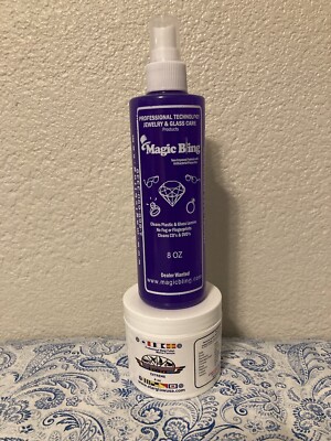 Magic Bling Jewelry & Glass Care With Antibacterial Properties + Metal Polish
