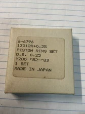NEW PISTON RING .25 --- 1982 - 1983 YAMAHA YZ80 NOS 6-6796