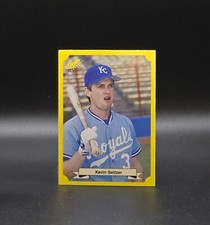 1987 Classic Yellow KEVIN SEITZER Green Back Variation / Error Card Rookie #139