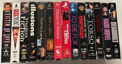 14 VHS Horror Torso Hard Drive Deadbolt Illusions Copycat Landlady Taking Lives