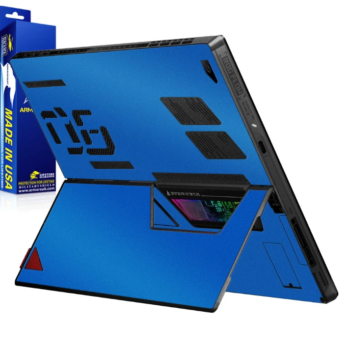 Armorsuit MilitaryShield Matte Blue Metallic Skin Wrap Film ASUS ROG Flow Z13 - Image 2 of 4