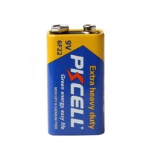 9 Volt Battery 0 Mercury Heavy Duty 9V 6F22 PP3 MN1604 EN22 Zinc-Carbon