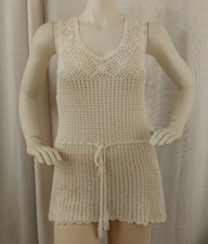 Forever 21 Women's XL Bohemian Tunic Embroidery Shirt Dress Macrame Hippie Retro