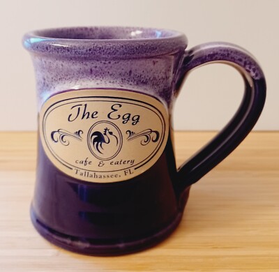 The Egg Cafe & Eatery Mug / Deneen Pottery / Tallahassee Florida / Hand Thrown