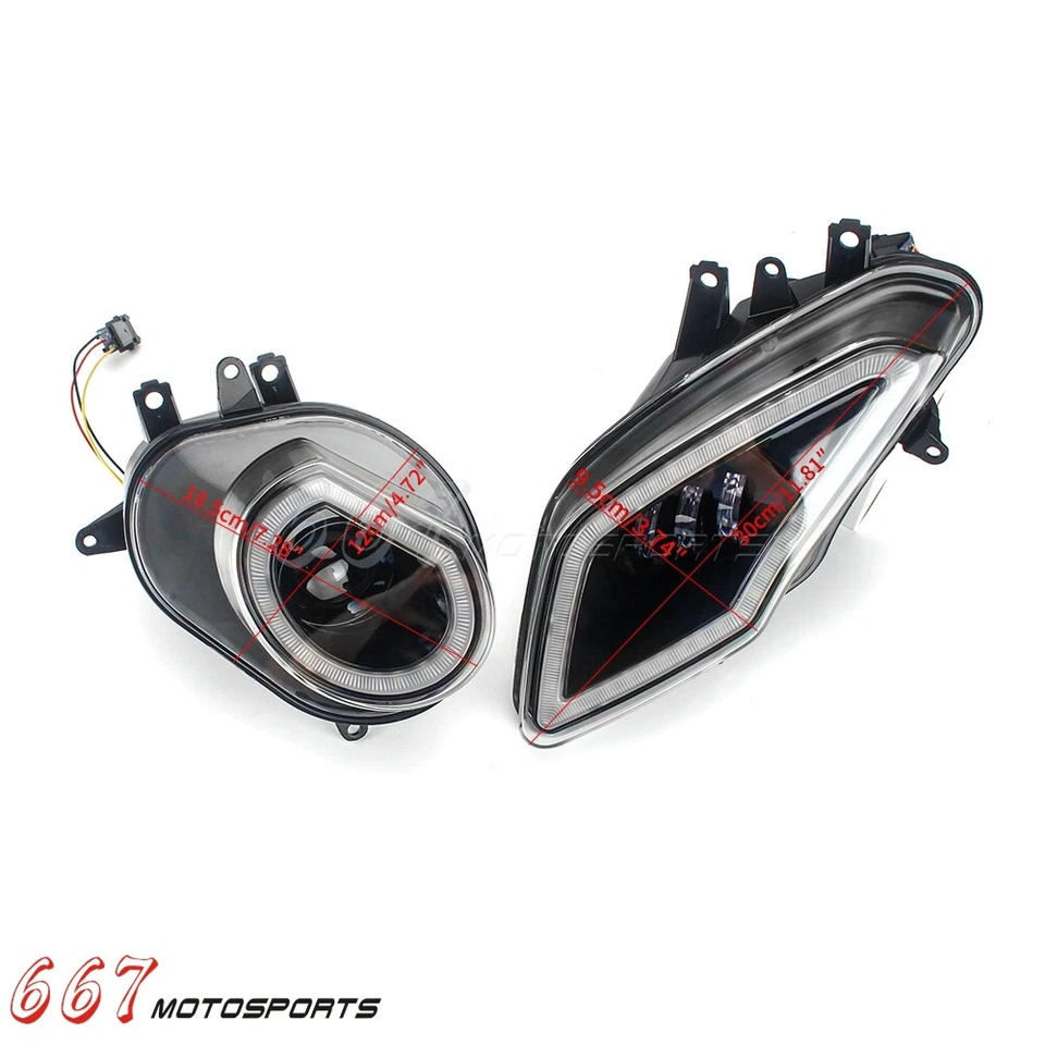 For 2009-2014 BMW S1000RR LED Headlight Assembly w/ Running Light New Brighter - Image 4 of 4