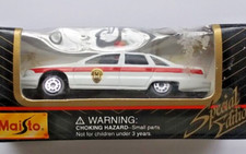 Chevrolet Chevy Caprice Springfield Police Car, Maisto 1:64 Scale with Box, HTF