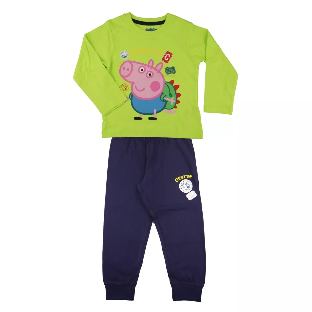 Peppa Wutz Pig George Kinder Jungen Schlafanzug Pyjama 98 116