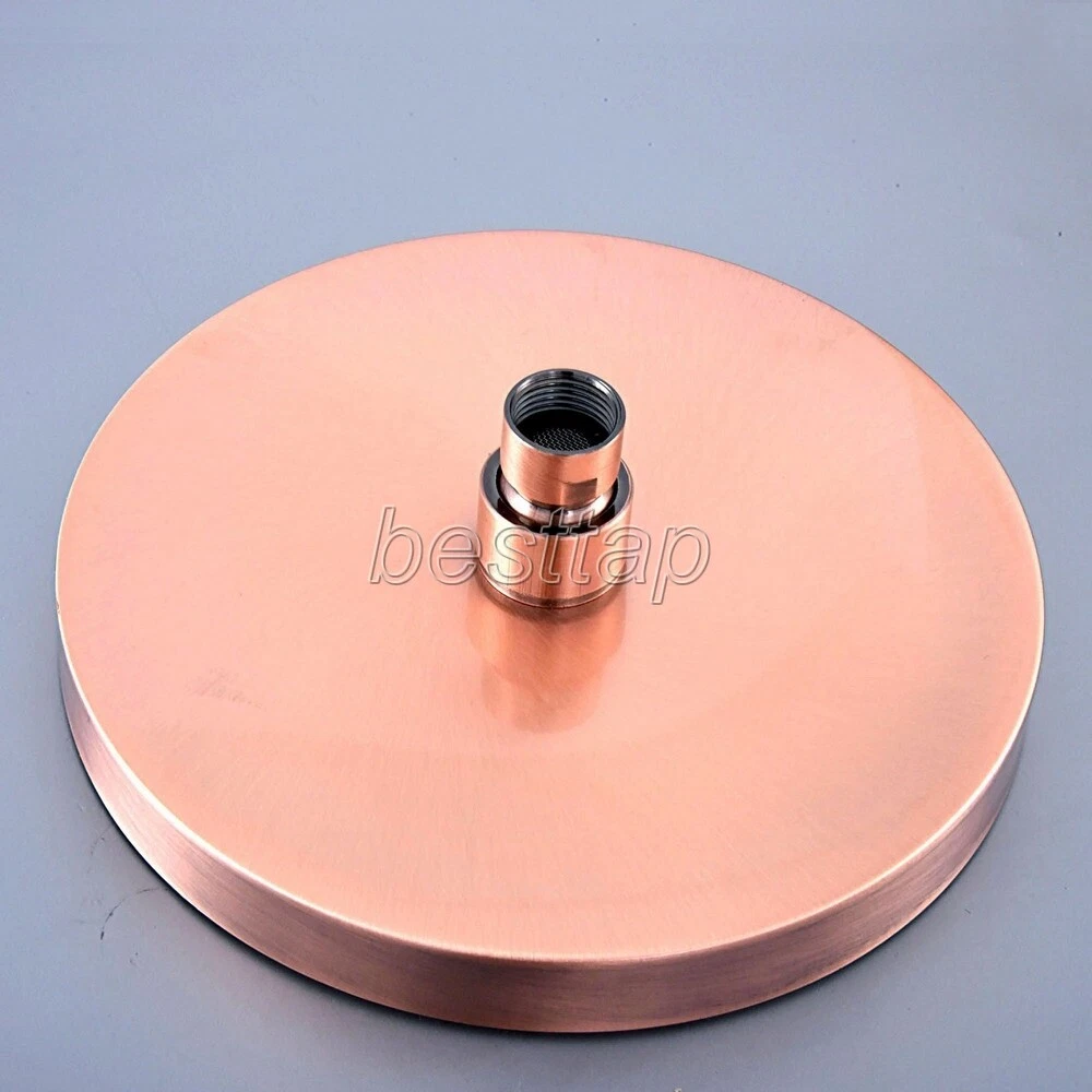 Bathroom Antique Red Copper Bath 7.7" inch Round Shape Rain Shower Head ssh257