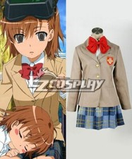 Toaru Kagaku no Railgun Misaka Mikoto Winter Uniform Cosplay Costume E001