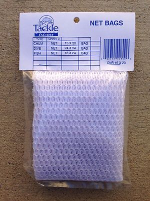 Chum Bag by Tackle Factory CNB Net Bag 15x20 White 1/4'' Mesh