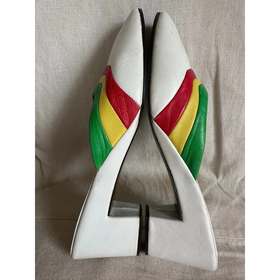 Zapatillas Jacques Levine Mujer Multicolor Rayas Ligeras 7.5, 8 Estrechas Foto 4 de 4