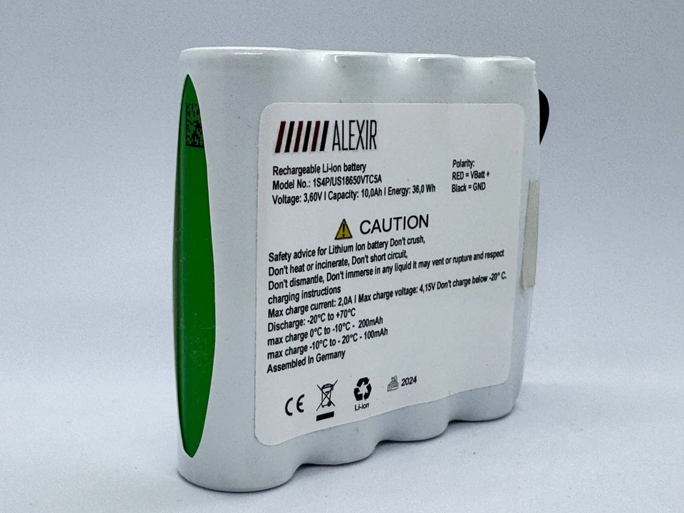 Li-Ion Akku/1S4P / 3,6V-3,7V 10Ah/10000mAh, 4-Zellen SONY MURATA Micro JST PH 2 - Bild 3 von 4