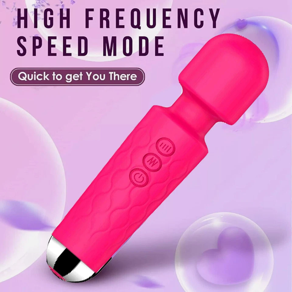 7.9" Dildo Vibrator Wand Massage 20 Speeds G-spot Clit Stimulator Sex Toys Women - Image 2 of 4