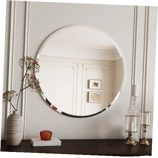Glass Frame Art Deco Round Home Décor Mirrors