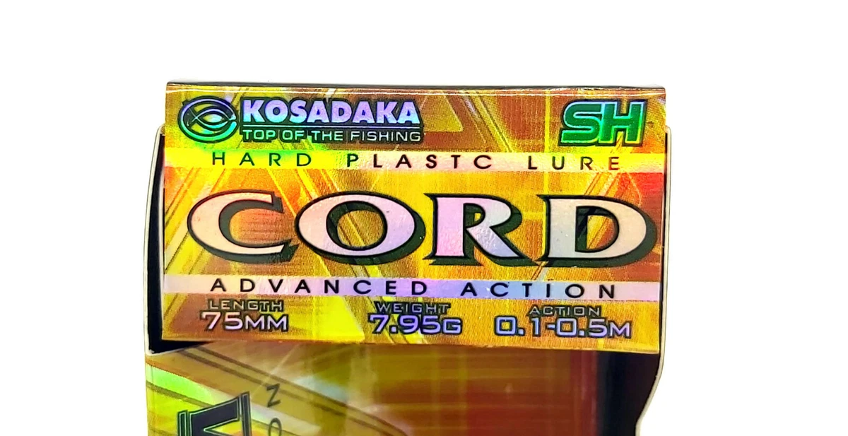 KOSADAKA CORD SH 75F 3 SECTION FLOATING FISHING BAIT MINNOW LURE 75mm 7.95g