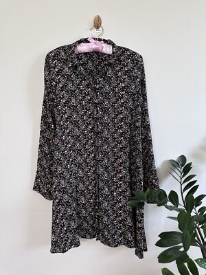 zara shirt dress black Zara Shirt Dress With Balloon Sleeves in Black  UFO No More