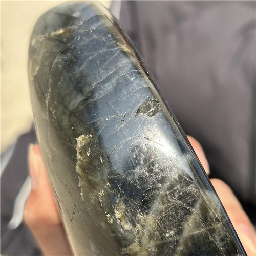 3.96LB Natural labradorite Figurines Quartz Crystal Reiki Gem Healing Mineral - Picture 13 of 14