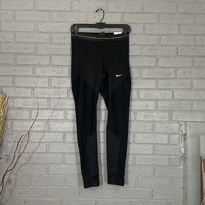 $60 Womens Size M Nike Training Icon Clash Warm Leggings Black