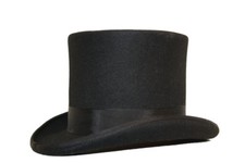 Herren Herren Qualit&auml;t 100 % Wolle 6" hoch Satin gef&uuml;ttert Hochzeit Veranstaltung viktorianischer Zylinder Hut