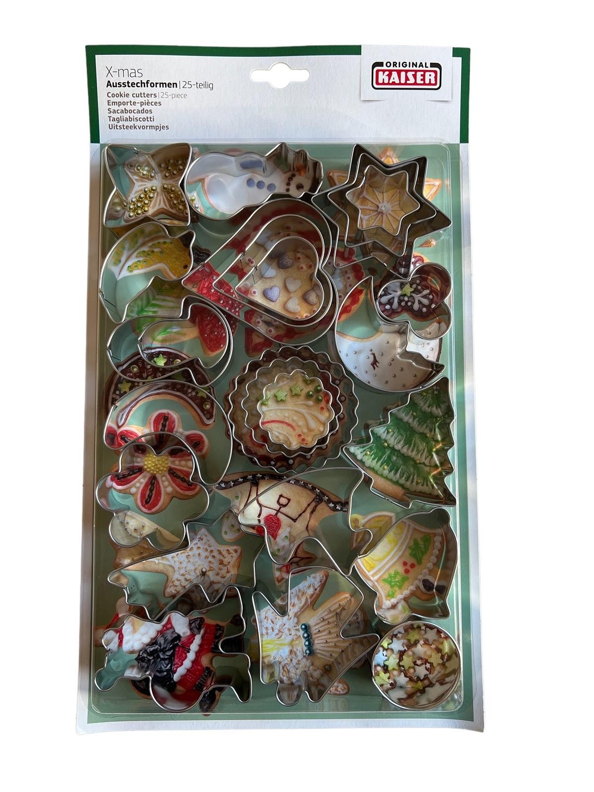 Kaiser 25-tlg. Ausstechformen Weihnachten Kekse Plätzchen Backen Ausstecher