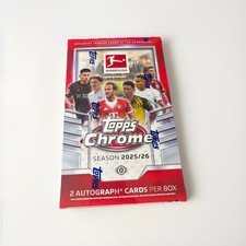 2025/26 Topps Chrome Bundesliga Hobby Box FACTORY SEALED (2 Autos/box)  Mint⚽️🔥