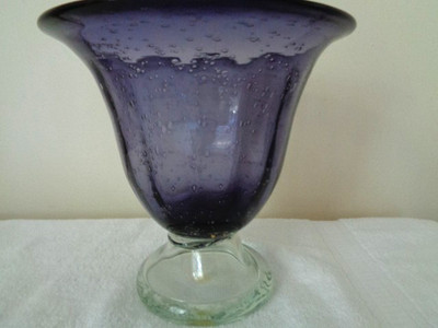 Gorgeous Design Art Glass  from China Purple Vase