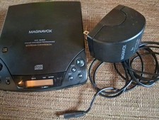 Magnavox Dual DAC Dynamic Bass Boost CD Player AZ6822 1993 Case Cord 3 C.D