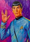 Spock Star Trek Original Series Grailpop ACEO Print Artist Signed /30 S2#37