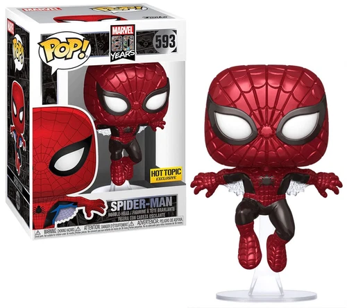 Funko POP! Marvel 80 Years # 593 - First Appearance Spider-Man [Metallic] H.T. E