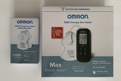 Omron PM500 Max Power Relief TENS Therapy Pain Relief W Extra Set Of Pads-Exp 30