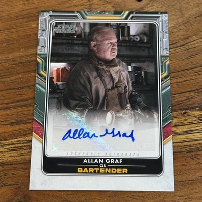 Allan Graf Bartender 2022 Topps Star Wars Book of Boba Fett AUTO Card #A-AG