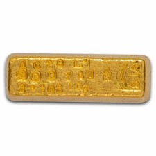 2.102 oz Gold Bar - Vintage San Juan Silver Gold Bar (SJS) 5554.33 per troy oz