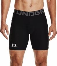 Under Armour Men's HeatGear Compression 6" Shorts, Black, Size L, 194513903955 