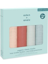 Aden Anis Large Swaddle Blanket 47  x47  Mother Earth Organic