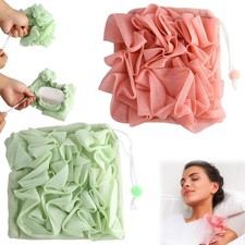 Loofah Washcloth 2 PCS, Bar Soap Loofahs 1 Count Pack of 2 , Pink green
