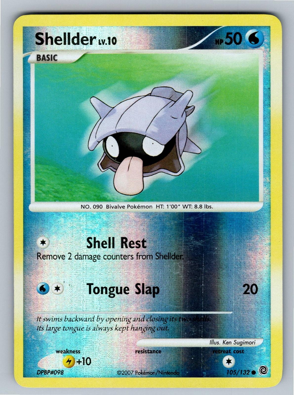 Shellder 105/132 Common Secret Wonders Pokemon Reverse Holo Lightly Played