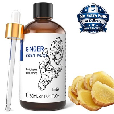 Aceite Esencial de Jengibre 1 fl oz (30 mL)