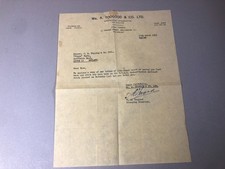 SINGAPORE BOAC aircraft crash 1954 letter from New Zealand de Havilland Comet