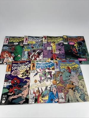 The Spectacular Spider-Man Comic lot of 7 174-176 178 182 184 195 Ships Fast